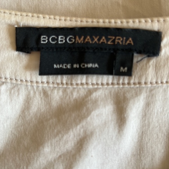 BCBGMAXAZRIA Cream Top Size Medium M - Picture 6 of 8